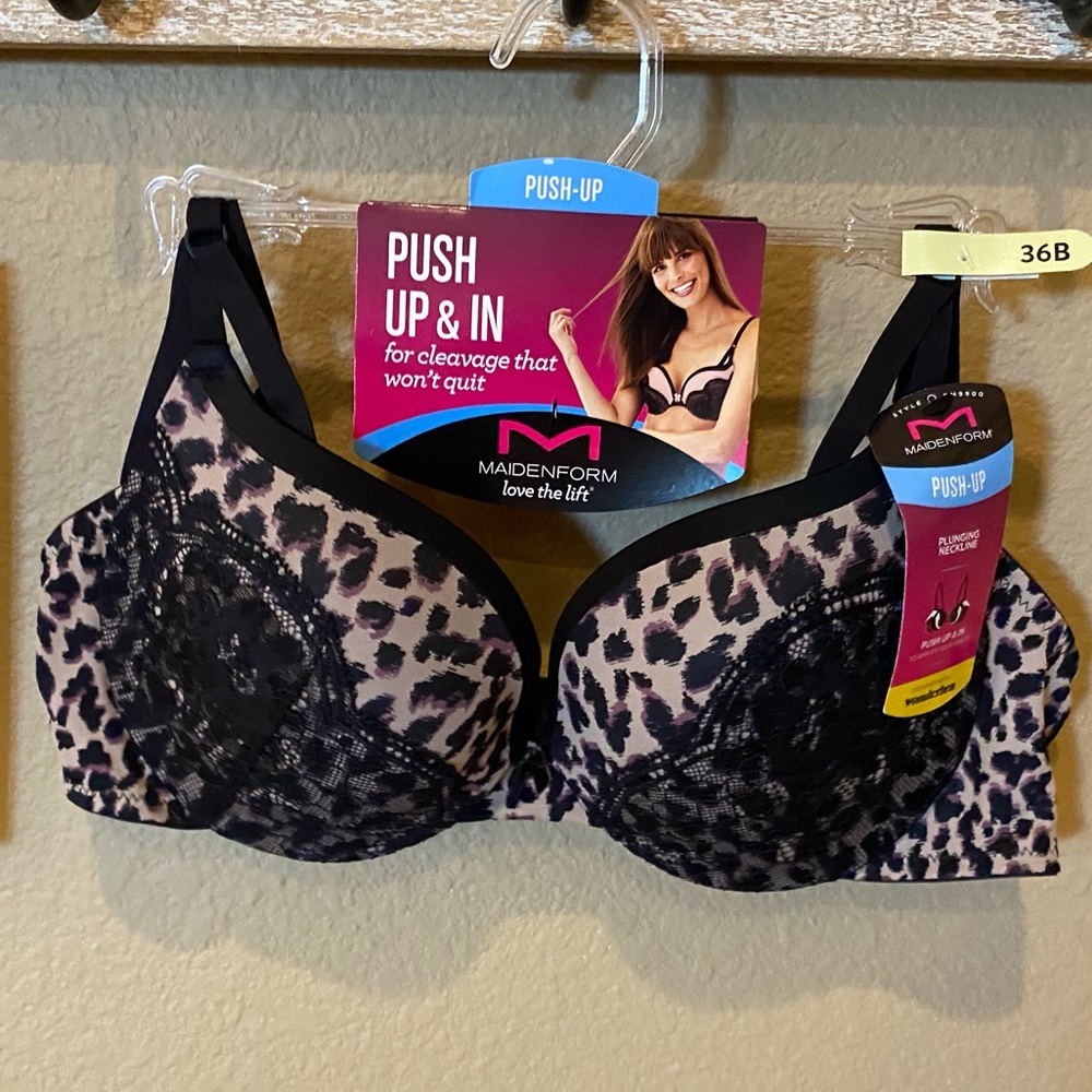 💥 SALE NWT Push-Up and In Push-up Bra In Leopard